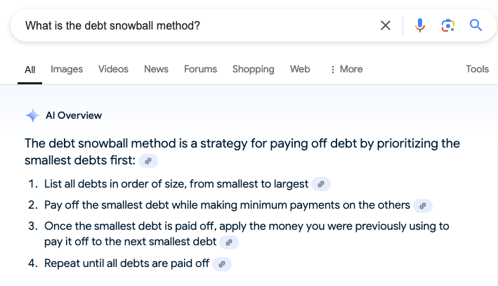 What is the debt snowball method