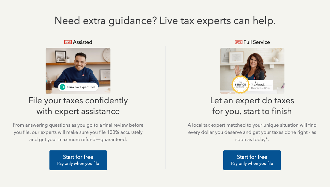 TurboTax Screenshot 2024 expert guidance | Source: The College Investor